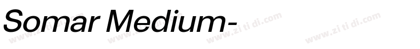 Somar Medium字体转换